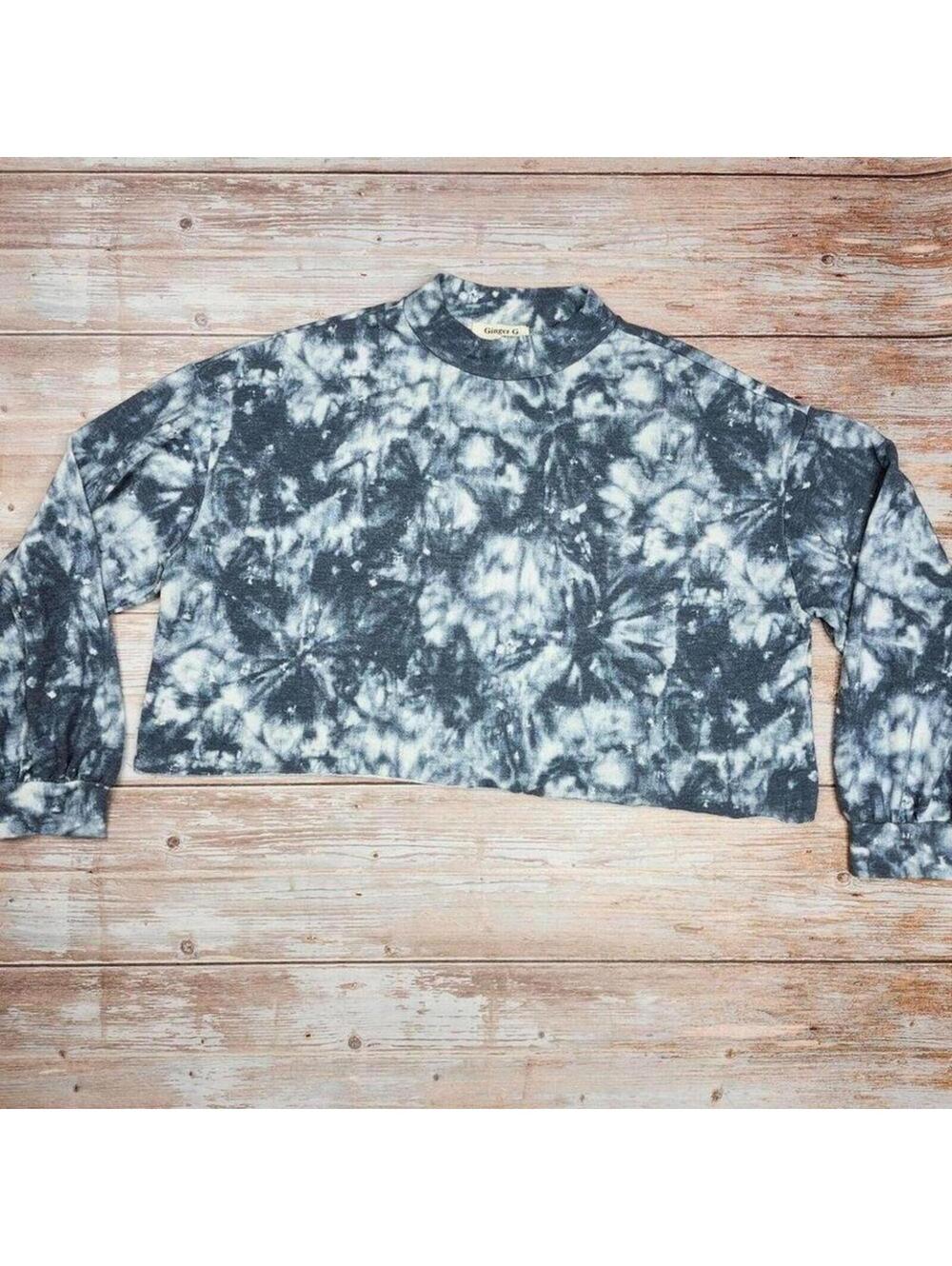 Ginger G Tie-Dye Cropped Sweatshirt